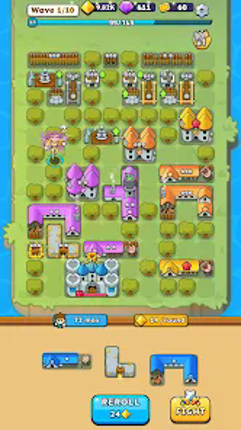 Fortress Merge: Puzzle Defense screenshot