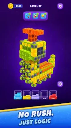 Gem Mosaic: 3D Sort Puzzle screenshot