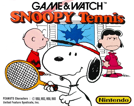 Snoopy Tennis Game Cover