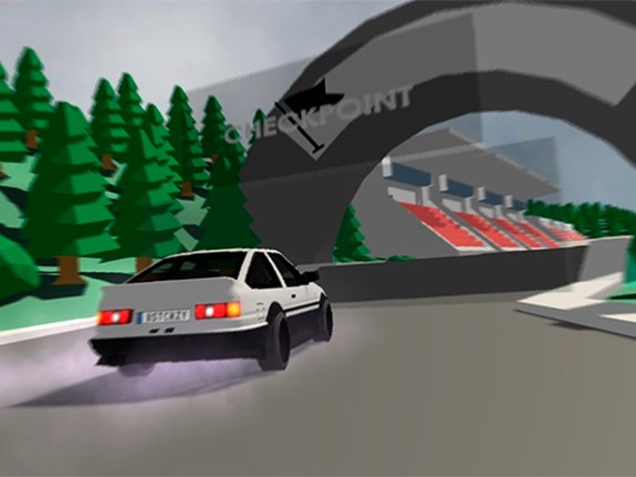 Low poly car racing Image
