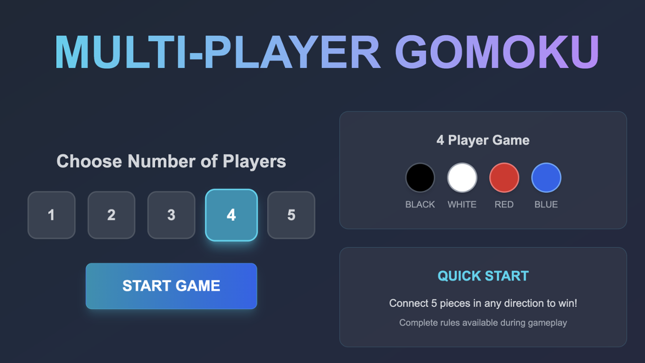 Games like Multi-player Gomoku