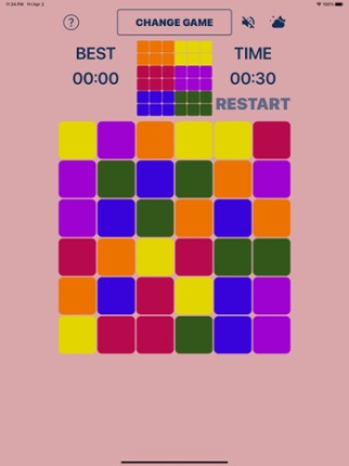 Rubik square puzzle logic game Image
