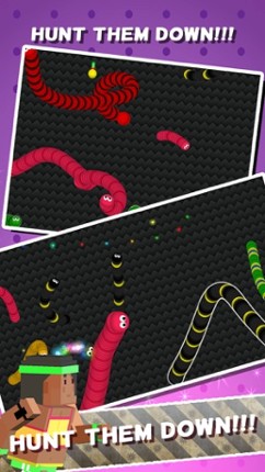 Snake Running Games - Hungry Battle Worm Eat Color Dot Skins Image
