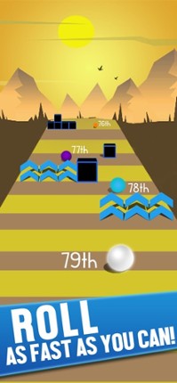 Ball Race on Color Road screenshot