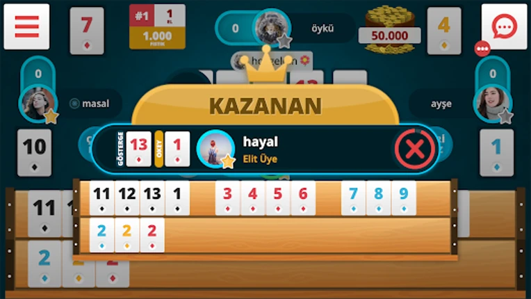 Okey Online screenshot