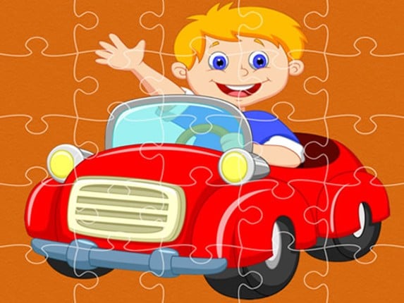 Pedal Cars Jigsaw Game Cover