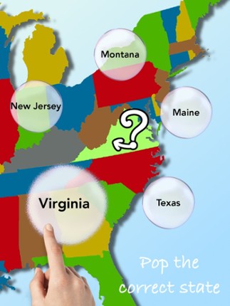 U.S. bubbles lite: US map quiz Image