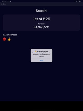 Ballistic Game screenshot