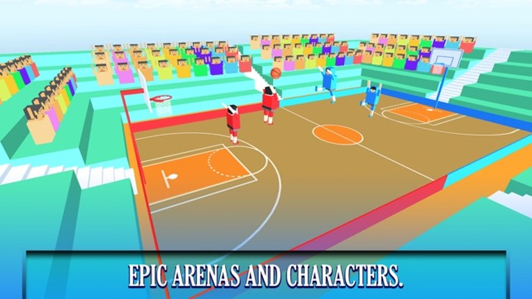 BasketBall Bouncy Physics 3D Cubic Block Party War screenshot