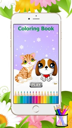Cat&amp;Dog Coloring Book-Learn Drawing and Painting For Kids screenshot