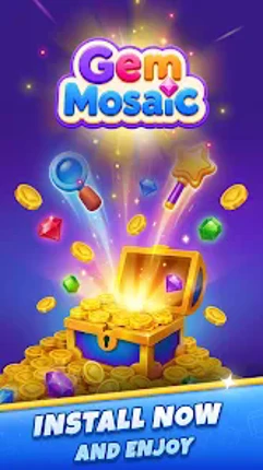 Gem Mosaic: 3D Sort Puzzle screenshot