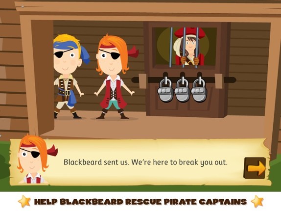 Pirate Phonics 2 : Kids learn to read! screenshot