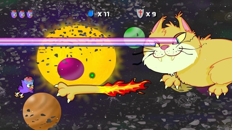 Purple Chicken Spaceman Image