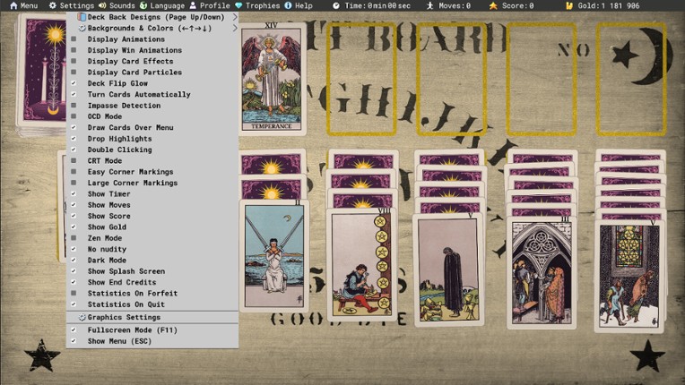Star and Serpent Solitaire screenshot