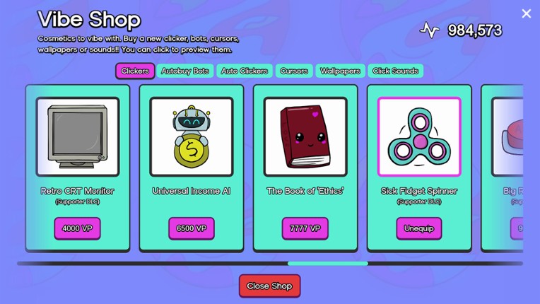 Vibe Clicker screenshot