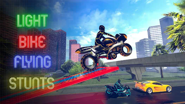 Light Bike Flying Stunts screenshot