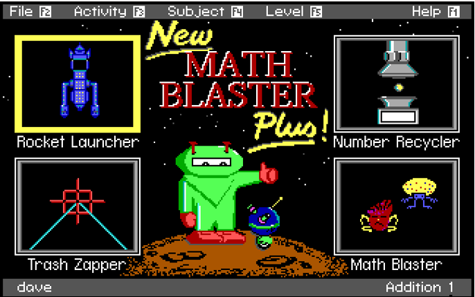 Math Blaster Plus! screenshot