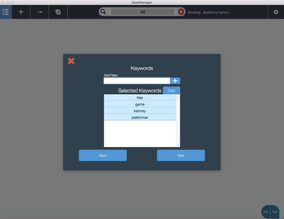 Organize Your Assets! Asset Manager 2.0 screenshot