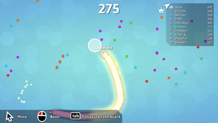 Snake.io screenshot
