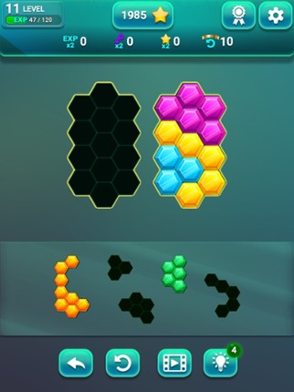 Hexa Gems Puzzle screenshot