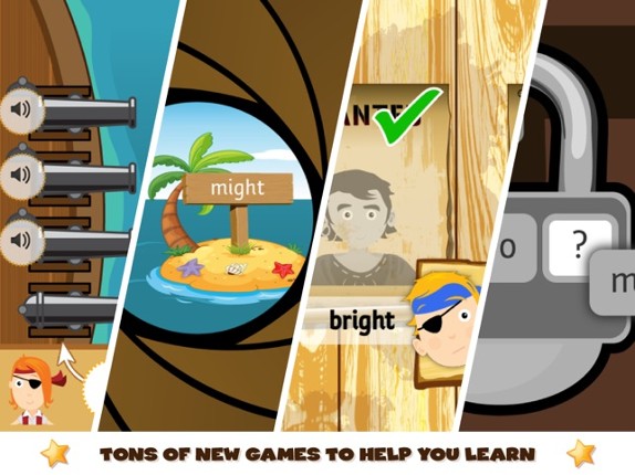 Pirate Phonics 2 : Kids learn to read! screenshot