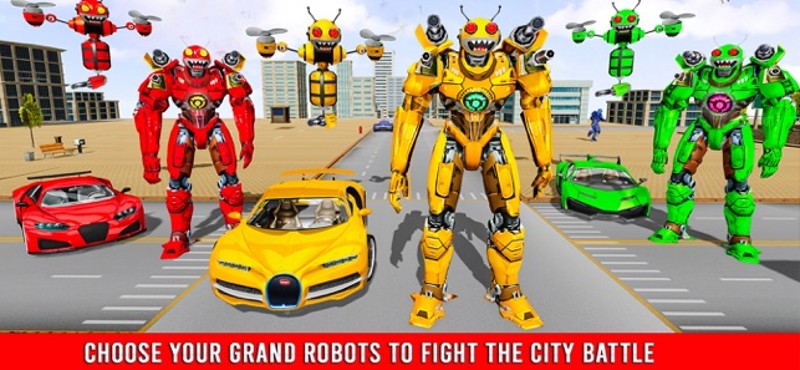 Bee Robot Transform Game 3D screenshot