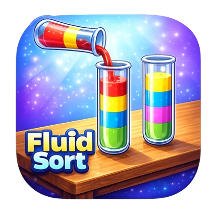 Fluid Sort: Color Water Puzzle Image