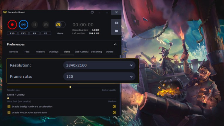 Gecata by Movavi 6 – Streaming and Game Recording Software screenshot