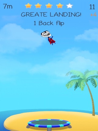 Trampoline Backflip - Diving Madness Man Games screenshot