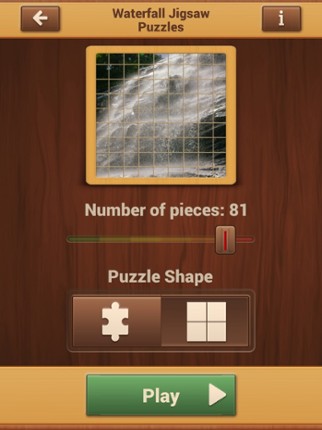 Waterfall Jigsaw Puzzles - Nature Picture Puzzle Image