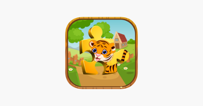 English Animal Zoo Puzzles - ABC First Words Image