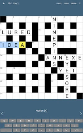 BestForPuzzles Quick Crossword screenshot