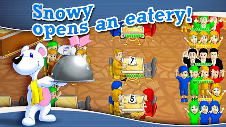 Snowy Lunch Rush HD Restaurant Image