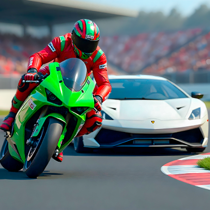 TurboX: Moto & Car Racing Game Image