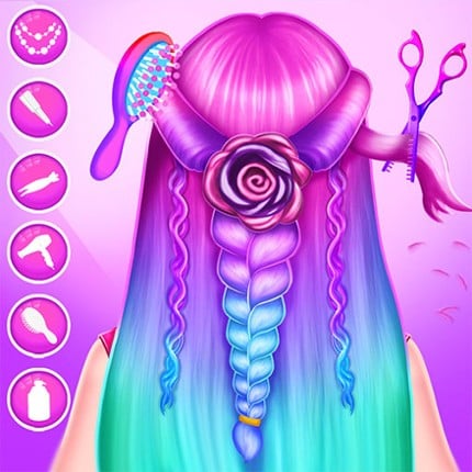 Braided Hair Salon MakeUp Game Image