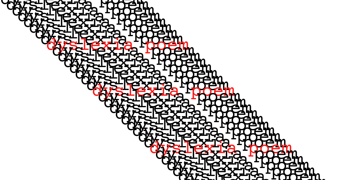 Games like dyslexia poem