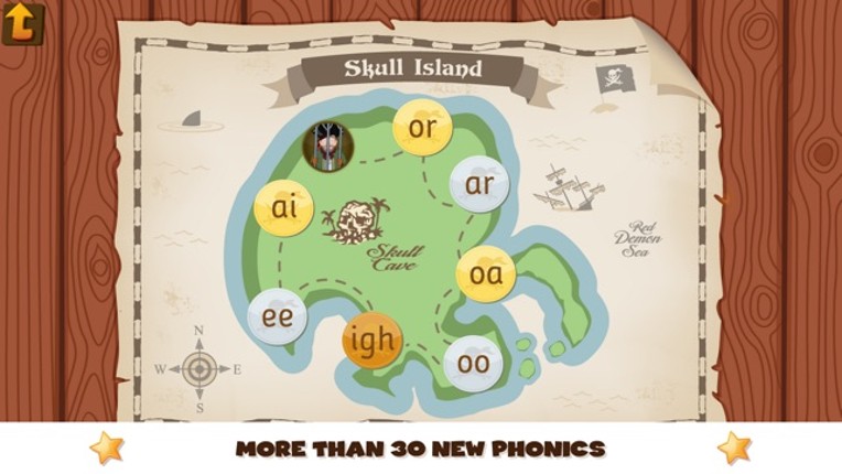 Pirate Phonics 2 : Kids learn to read! screenshot
