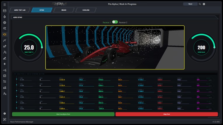 Race Performance Manager screenshot