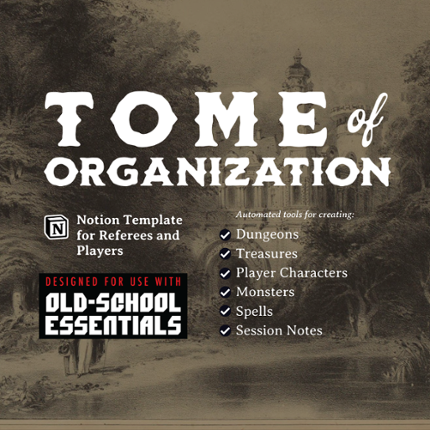 Tome of Organization Notion Template: Designed for Old-School Essentials Image