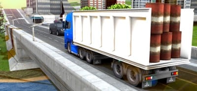 Cargo Truck Parking Transport Image