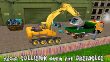 City Excavator Garbage Truck Image