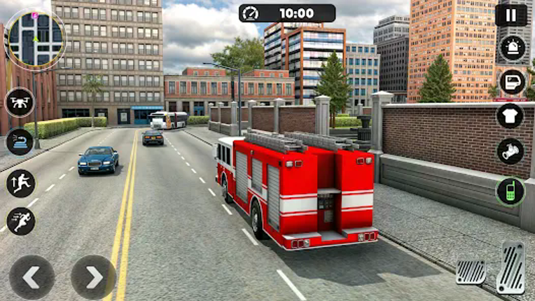 US Firefighter Truck Rescue 3D Image