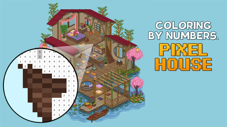 Coloring by Numbers: Pixel House Game Cover