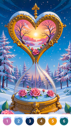Winter Snow Color by Numbers screenshot