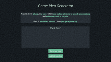 Game Idea Generator Image