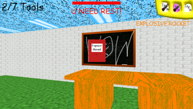 Baldi's On A Wheel Thing Image