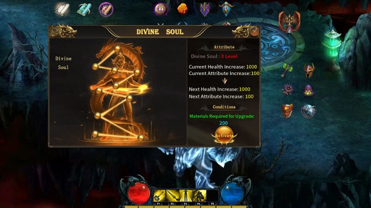 Legend of the Dark War God screenshot