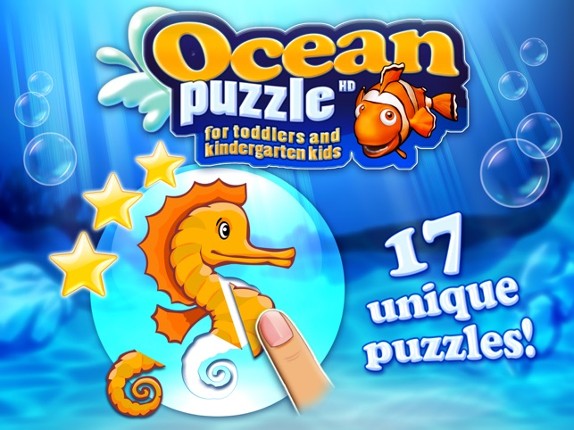 Ocean puzzle HD with colorful sea animals and fish Image