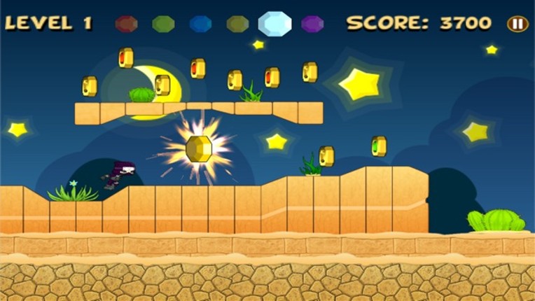 Amazing Baby Clumsy Ninja Run : 2D Free Game screenshot