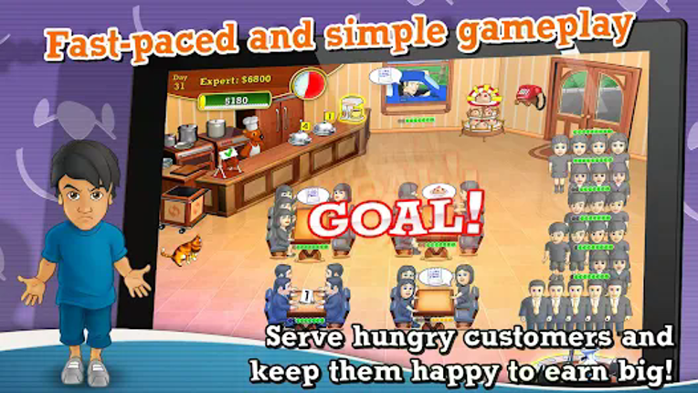 Snowy Lunch Rush HD Restaurant screenshot